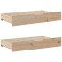 Estructura de cama sin colchón madera maciza de pino 100x200