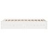 Estructura de cama sin colchón madera de pino blanca 140x190