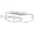 Estructura de cama sin colchón madera maciza blanca 75x190