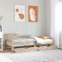Sofá cama con cajones madera maciza de pino 90x200