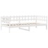 Sofá cama con cajones madera maciza de pino blanca 90x190