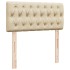 Cama box spring con colchón tela color crema 100x200