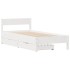 Estructura cama sin colchón madera maciza pino blanca