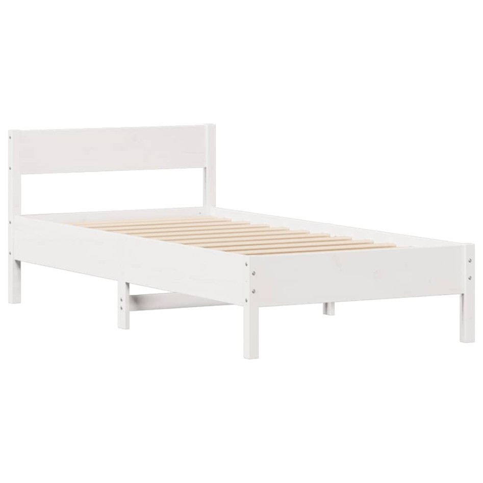 Estructura cama sin colchón madera maciza pino blanca
