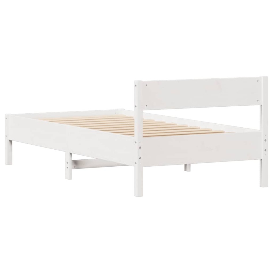 Estructura cama sin colchón madera maciza pino blanca