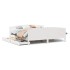 Cama sin colchón madera maciza de pino blanca 180x200