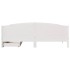 Cama sin colchón madera maciza de pino blanca 180x200