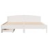 Cama sin colchón madera maciza de pino blanca 180x200