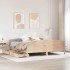 Estructura de cama sin colchón madera maciza de pino 160x200