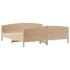 Estructura de cama sin colchón madera maciza de pino 160x200