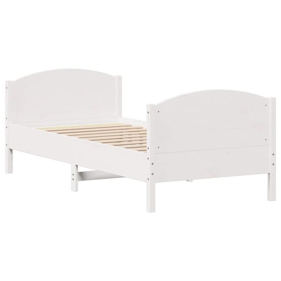 Estructura cama sin colchón madera maciza pino blanca