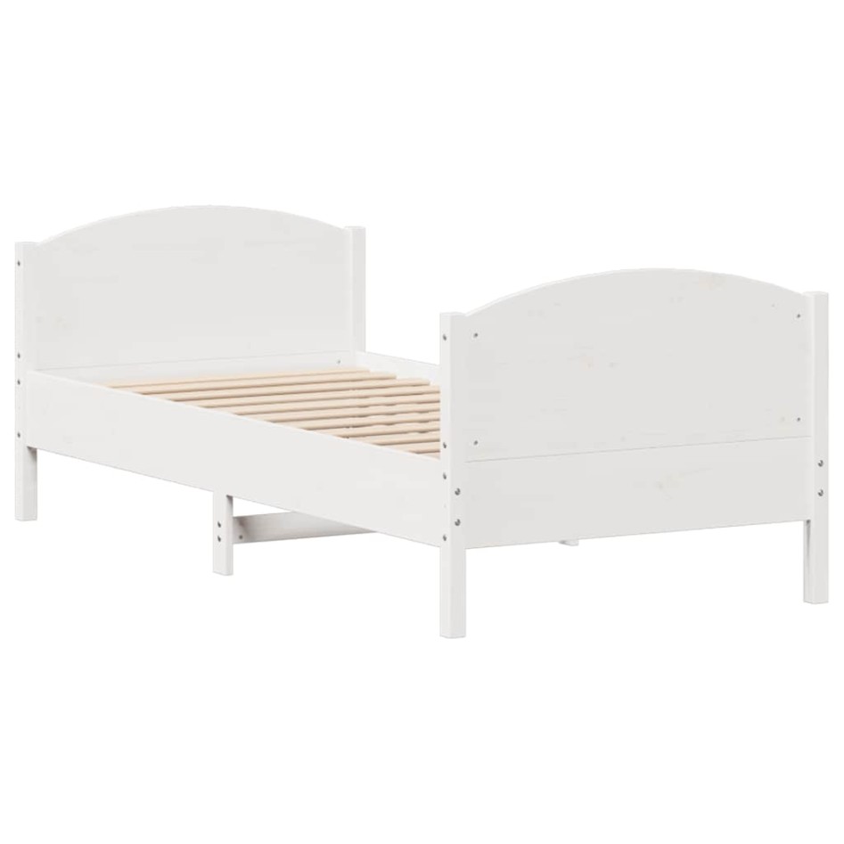 Estructura cama sin colchón madera maciza pino blanca
