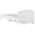 Estructura de cama sin colchón madera de pino blanca 90x200