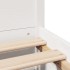 Estructura de cama sin colchón madera maciza blanca 90x190
