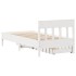 Estructura cama sin colchón madera maciza pino blanca