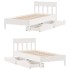 Estructura cama sin colchón madera maciza pino blanca