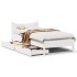Estructura cama con cajones madera maciza pino blanco 90x200