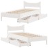 Estructura cama con cajones madera maciza pino blanco 90x200
