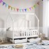 Estructura de cama para niños con cajones madera pino 70x140