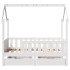 Estructura de cama para niños con cajones madera pino 70x140