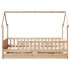 Estructura de cama para niños con cajones madera pino 90x200