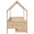 Estructura de cama para niños con cajones madera pino 90x200