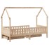 Estructura de cama para niños con cajones madera pino 90x200