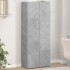 Armario archivador madera ingeniería gris hormigón 60x32x153