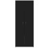 Armario archivador madera de ingeniería negro 60x32x153
