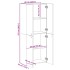 Armario archivador madera de ingeniería negro 60x32x153