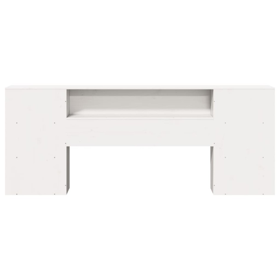 Cabecero de cama almacenaje madera maciza pino blanco 200