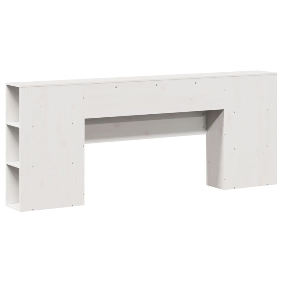 Cabecero de cama almacenaje madera maciza pino blanco 200