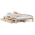 Estructura de cama sin colchón madera de pino blanco 150x200