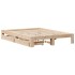 Estructura de cama sin colchón madera de pino blanco 150x200