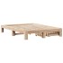 Estructura de cama sin colchón madera de pino blanco 150x200