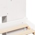 Cama con estantería sin colchón madera maciza blanca 180x200