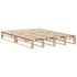 Cama con estantería sin colchón madera maciza 160x200