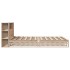 Cama con estantería sin colchón madera maciza 160x200