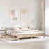 Estructura de cama sin colchón madera maciza de pino 200x200