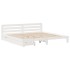 Cama sin colchón madera maciza de pino blanca 180x200
