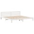 Cama sin colchón madera maciza de pino blanca 180x200