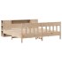 Cama con estantería sin colchón madera maciza de pino