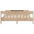 Cama con estantería sin colchón madera maciza de pino