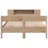 Cama con estantería sin colchón madera maciza de pino