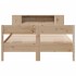 Cama con estantería sin colchón madera maciza de pino