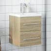 Mueble de baño con lavabo integrado roble Sonoma