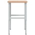 Banco de trabajo rectangular madera maciza 100x60x(73-99,5)