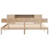Cama con estantería sin colchón madera maciza de pino