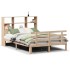 Cama con estantería sin colchón madera maciza de pino