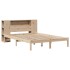 Cama con estantería sin colchón madera maciza de pino